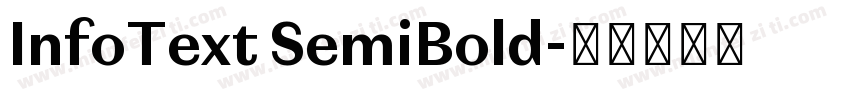 InfoText SemiBold字体转换